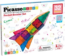 Magnetyczna układanka PICASSO TILES – rakieta, 32 elementy