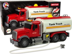 Biały cysterna Truck Dźwięki Światła