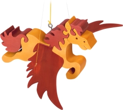 Fauna drewniany latający koń do zawieszenia