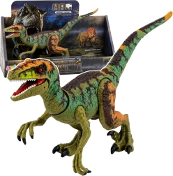 Realistyczna figurka dinozaura Velociraptor z dźwiękami i ruchomymi kończynami