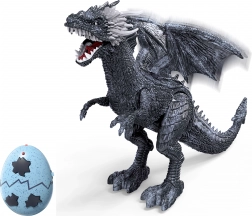 Lodowy smok zdalnie sterowany z efektami dymu, światła i dźwięku 56 cm