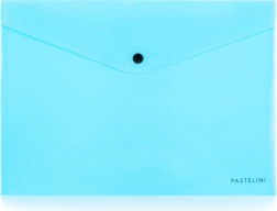 Koperta z zatrzaskiem A4 PASTELINI niebieska