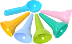 Zestaw kolorowych foremek do rożków lodowych z nabierakiem