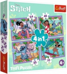 Puzzle Lilo & Stitch 4w1 Szalony dzień Trefl
