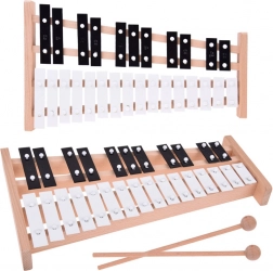 Drewniane dzwonki chromatyczne 27 tonów z pałeczkami