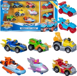 Paw Patrol Mighty Pups zestaw prezentowy 8 metalowych pojazdów True Metal