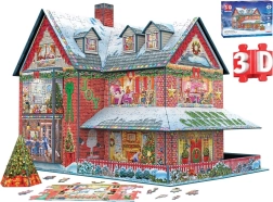 3D puzzle świąteczna chatka 1100 elementów EUROGRAPHICS