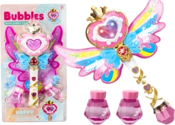 Różdżka do robienia baniek mydlanych ze skrzydłami Światła Dźwięki