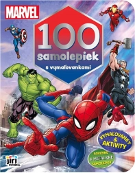 100 naklejek z kolorowankami MARVEL