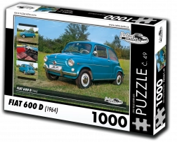 Puzzle RETRO-AUTA Fiat 600 D (1964) 1000 elementów