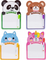 ASTRA ścieralna tabliczka z wesołymi zwierzątkami z pisakiem