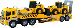 Autotransporter ze sprzętem budowlanym z efektami 48 cm