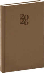 NOTIQUE dziennik Essenza 2026, kolor orzechowy, 15 x 21 cm