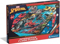 puzzle podłogowe z interaktywnym długopisem spiderman 24 elementy