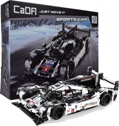 Klocki CADA sportowy samochód wyścigowy 48 cm, czarny, 1586 elementów