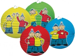 Papierowy lampion z motywem Pat i Mat, 25 cm