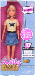 Lalka Lili w Dżinsowej Spódnicy 30 cm
