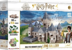 TREFL Brick Trick Harry Potter Długa Galeria XL – zestaw z prawdziwych cegieł (385 elementów)