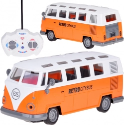 Retro autobus RC z oświetleniem – zdalnie sterowany model RETRO CITY BUS