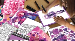 Artissimo xxl projektowa pracownia z podświetlaną deską LED – modne stylizacje