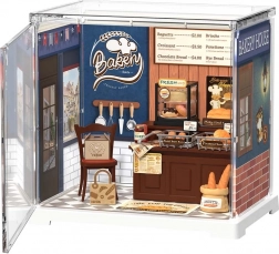 RoboTime 3D drewniana układanka mini piekarnia – miniatura domku