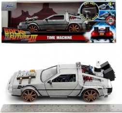 delorean powrót do przyszłości iii 1:24 metalowy model z otwieranymi drzwiami jada toys
