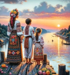 Malowanie diamentowe Pożegnanie 30 × 40 cm NORIMPEX