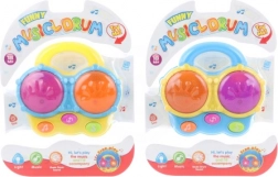 Bębenki na baterie dla najmłodszych ze światłami i dźwiękami