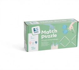 Drewniana łamigłówka zapałczana – gra logiczna dla dzieci od 8 lat