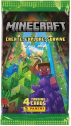 Panini Minecraft karty kolekcjonerskie 3. seria (Create, Explore, Survive) – saszetka booster 4 karty