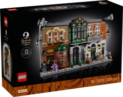 Lego Icons Sherlock Holmes: nisza książkowa (book nook)