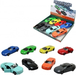 Metalowy samochód sportowy z otwieranymi drzwiami