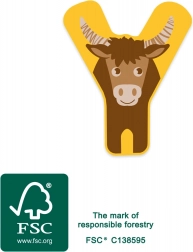 Small Foot drewniana litera Y