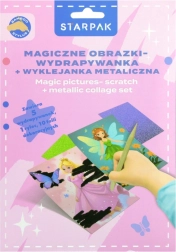 Zestaw do zdrapywania księżniczki dla dzieci