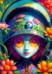 Enjoy puzzle Kwiatowa wojowniczka 1000 elementów