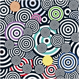 Curiosi kwadratowe puzzle Q Shake wzór V 70 elementów