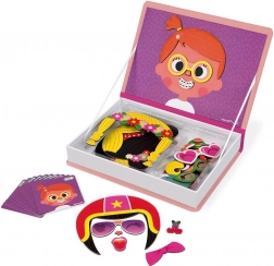 Magnetibook Zabavne twarze dla dziewcząt