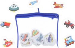 Naklejki wodne środki transportu dla dzieci do wanny i basenu