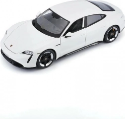 Welly Porsche Taycan Turbo S 1:24 kremowy model auta