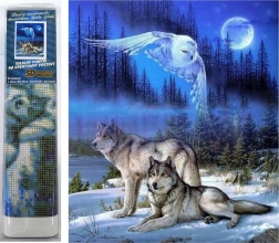 diamentowe malowanie Dziki Pełnia 30 × 40 cm