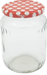 Słoiki do wekowania 720 ml TWIST 82 z pokrywkami w kropki, 8 szt.