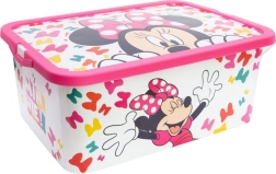 Plastowy pojemnik do przechowywania 13 l MINNIE z pokrywą