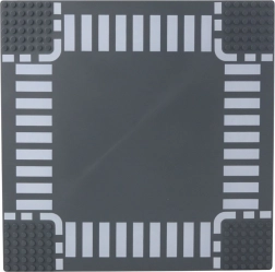 Płyta bazowa do klocków – skrzyżowanie drogowe 26 × 26 cm