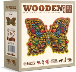 Drewniane puzzle WOODEN CITY królewskie skrzydła 250 elementów