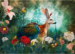 Puzzle Fantastyczna fauna Jackalope 1000 elementów