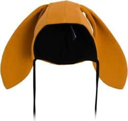 Dziecięca bawełniana czapka z uszkami New Baby Favorite brązowa (9–12 miesięcy)