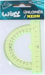 Mały przezroczysty kątomierz neonowy