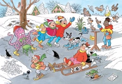 Jumbo Puzzle Jan van Haasteren Junior: Jazda na łyżwach 240 elementów