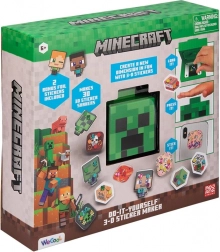 Minecraft 3D wytwórca naklejek Creeper