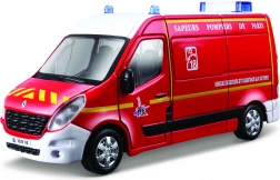 bburago 1:50 emergency – renault master straż pożarna/policja
